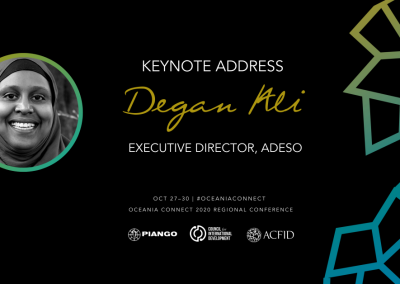 Degan Ali announced as Oceania Connect opening keynote speaker