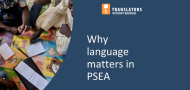 Language in PSEA – a webinar