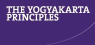 Sexual Orientation, Gender Identity and International Human Rights Law: Contextualising the Yogyakarta Principles
