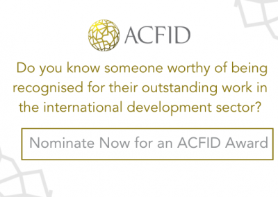 Nominations for 2022 ACFID Awards Open