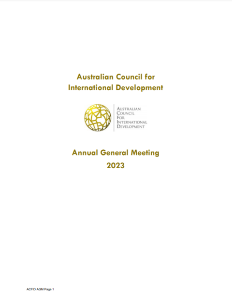 Annual General Meeting Pack 2023