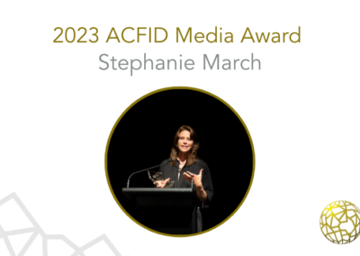 2023 ACFID Media Award: Stephanie March