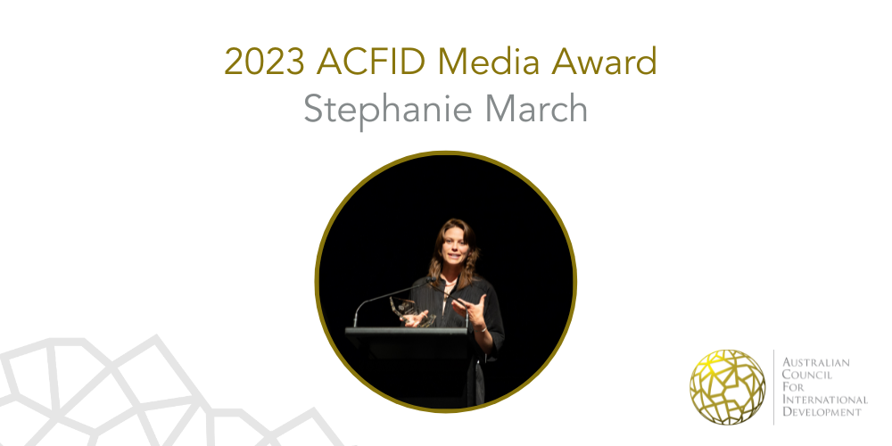 2023 ACFID Media Award: Stephanie March