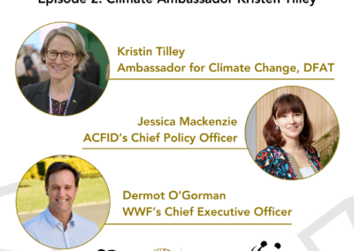 A little less conversation- Climate Diplomacy with Australia’s Ambassador for Climate Change Kirsten Tilley