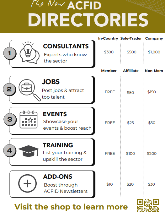 ACFIDs Directories | Engage with the Sector