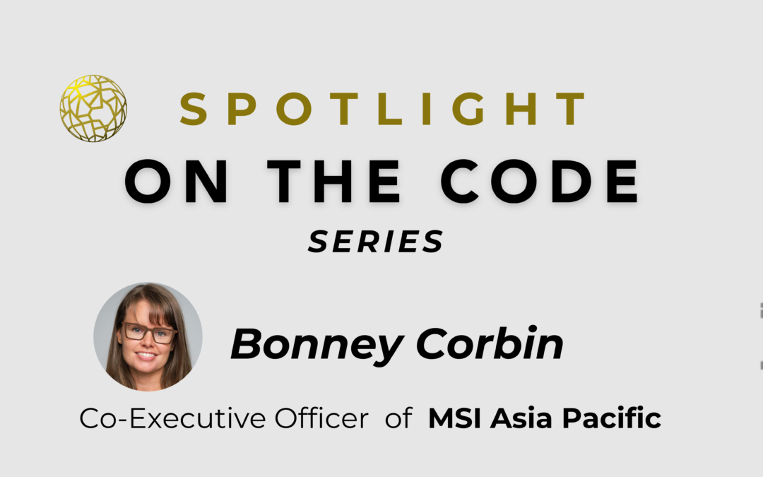 Self-reflection and Localisation, Co-Executive Officer, MSI Asia Pacific
