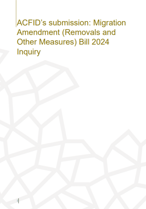 ACFID Submission – Migration Amendment 2024