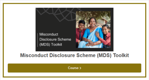 E-Module: Misconduct Disclosure Scheme (MDS) Toolkit